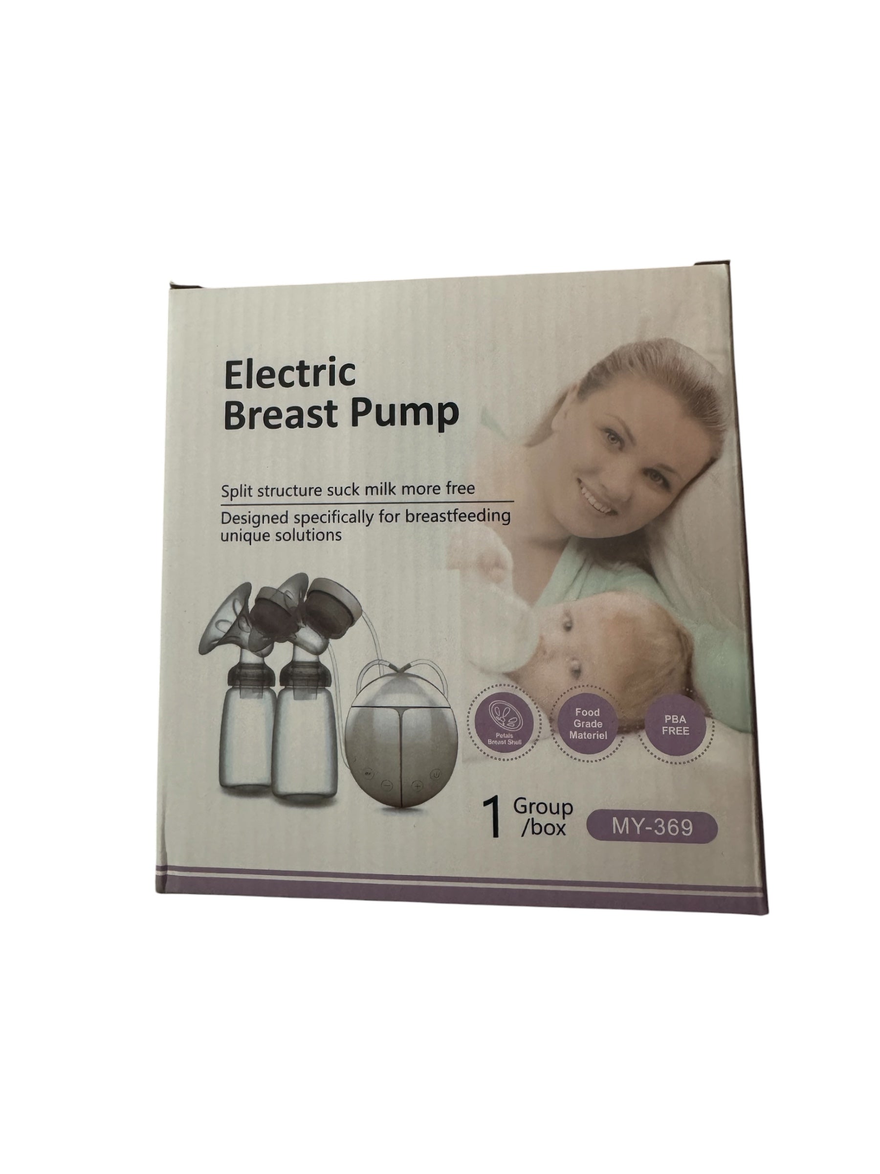 Dispozitiv Bebeluși, Pompă de Sân Electrică Dublă, Portabilă, USB, 150 ml