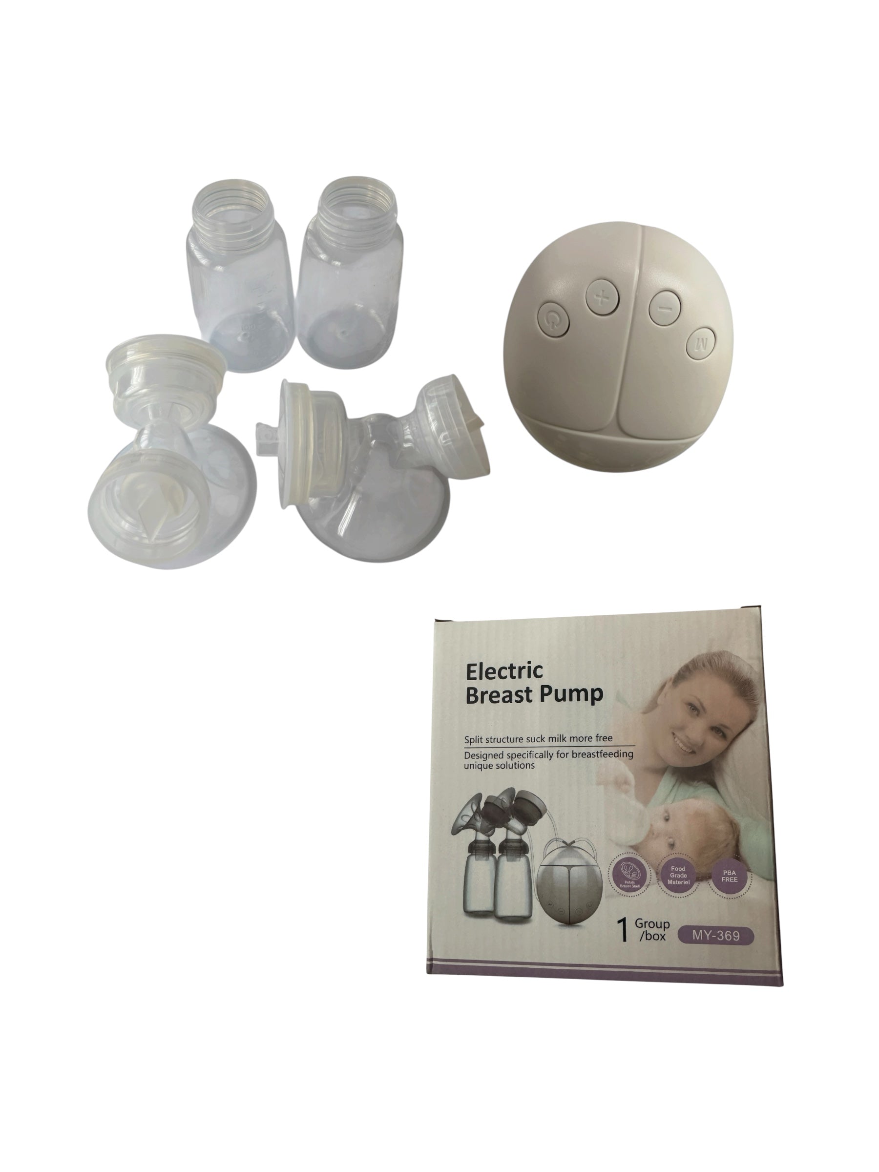 Dispozitiv Bebeluși, Pompă de Sân Electrică Dublă, Portabilă, USB, 150 ml