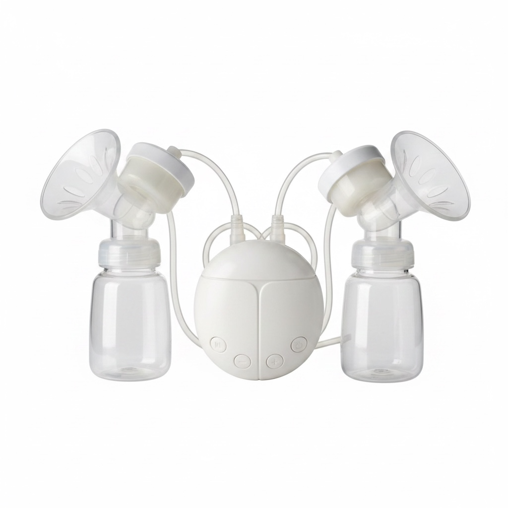 Dispozitiv Bebeluși, Pompă de Sân Electrică Dublă, Portabilă, USB, 150 ml
