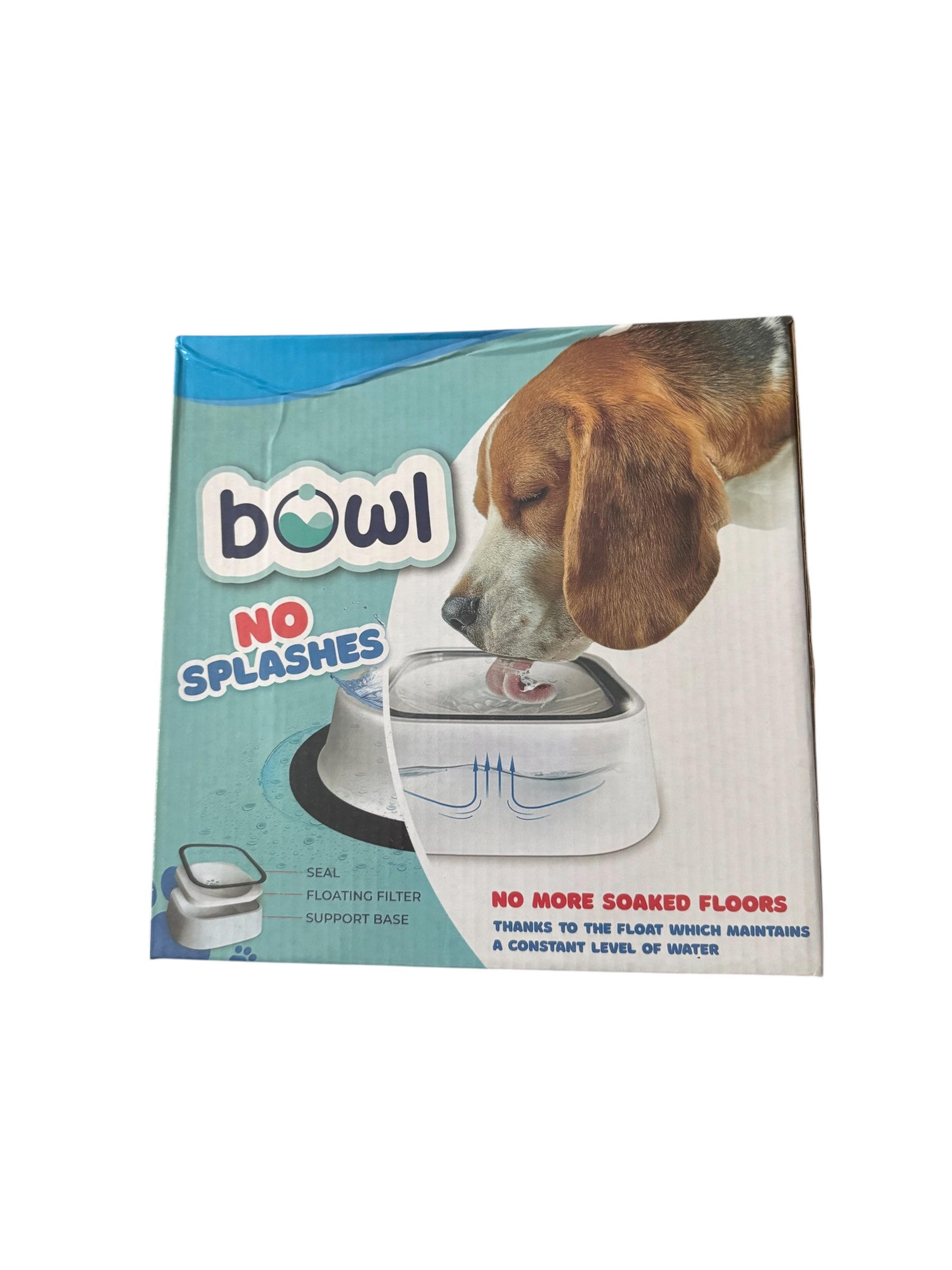 Bol Anti-Stropire pentru Animale, Sistem cu Filtru Flotant, Antiderapant, Capacitate 1.5L