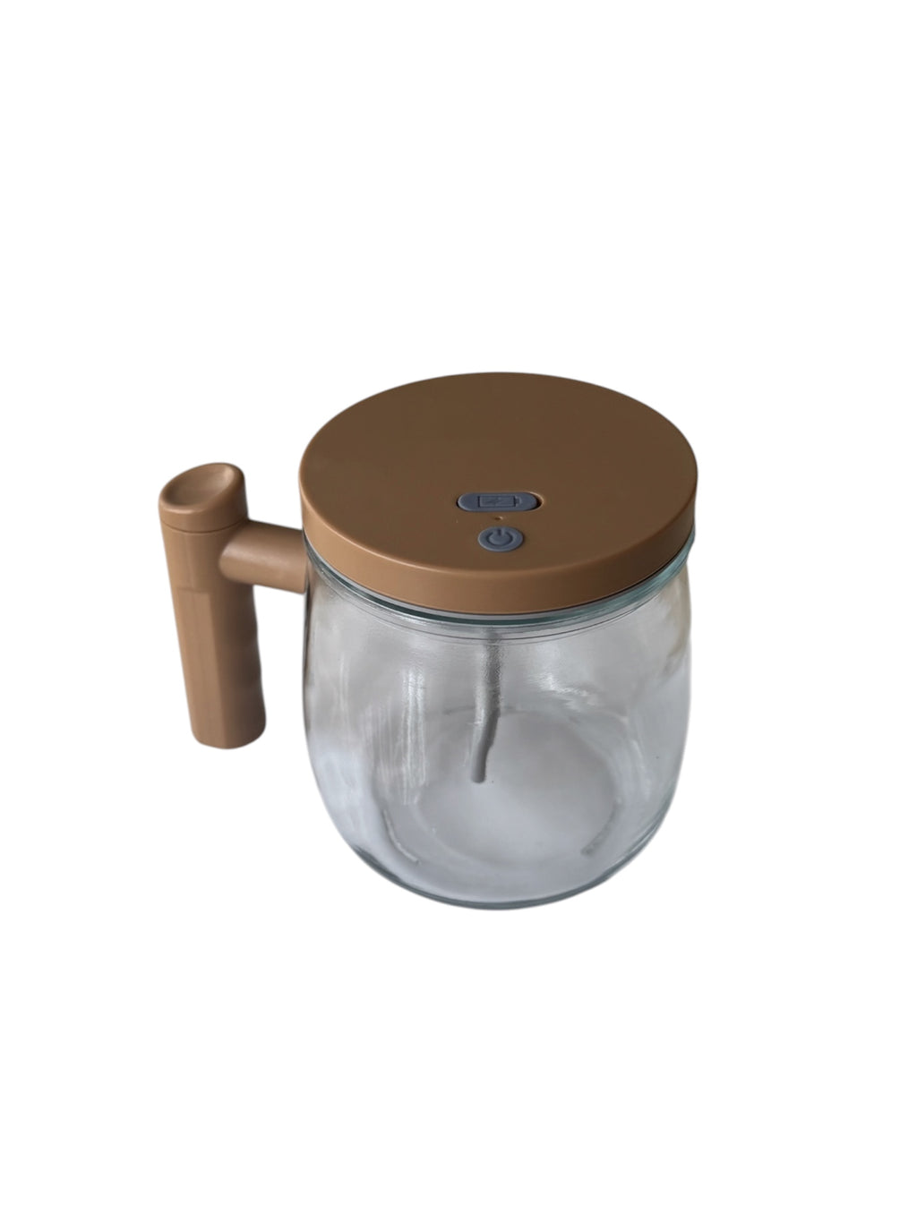 Cană cu Amestecare Automată, 400 ml, USB, Sticlă Borosilicată, Mixare printr-un Singur Buton