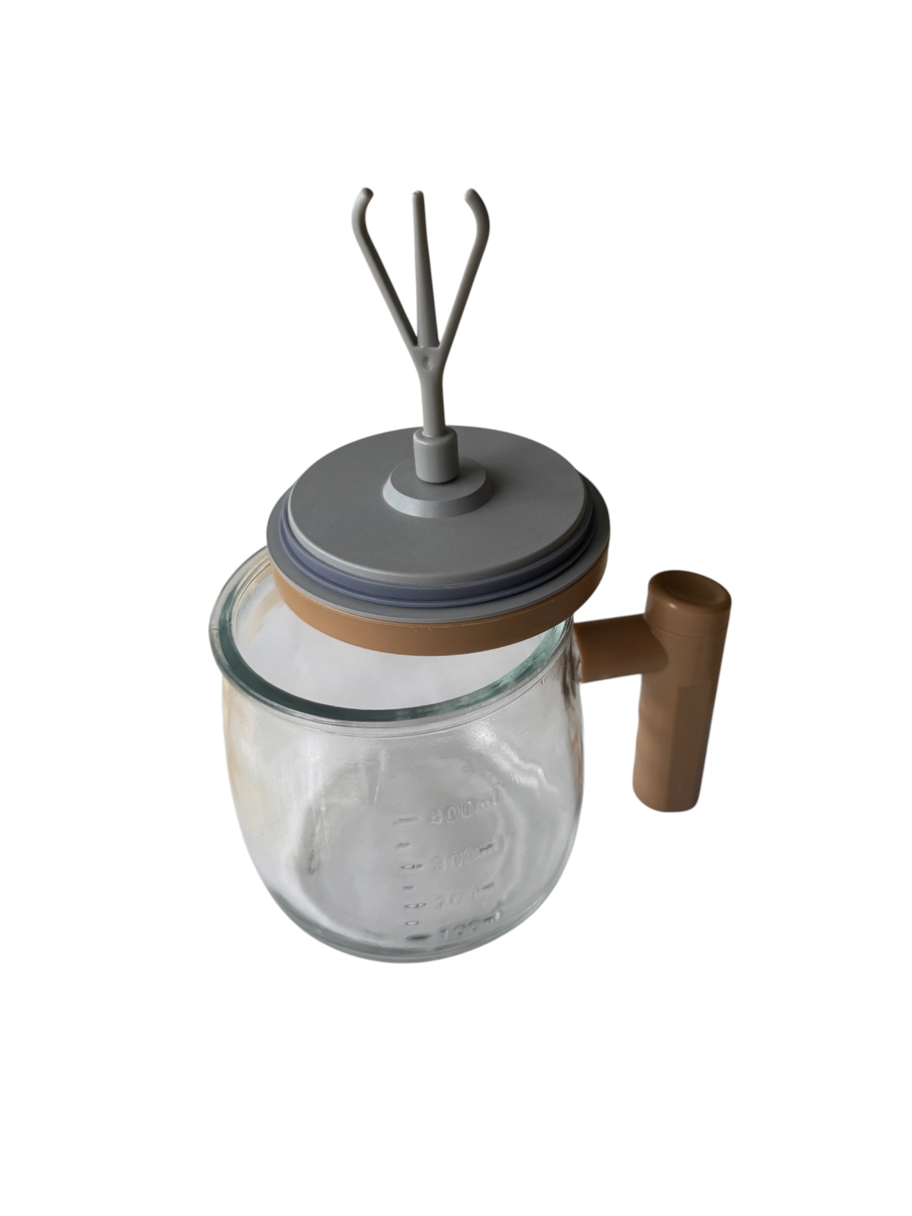 Cană cu Amestecare Automată, 400 ml, USB, Sticlă Borosilicată, Mixare printr-un Singur Buton