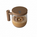 Cană cu Amestecare Automată, 400 ml, USB, Sticlă Borosilicată, Mixare printr-un Singur Buton