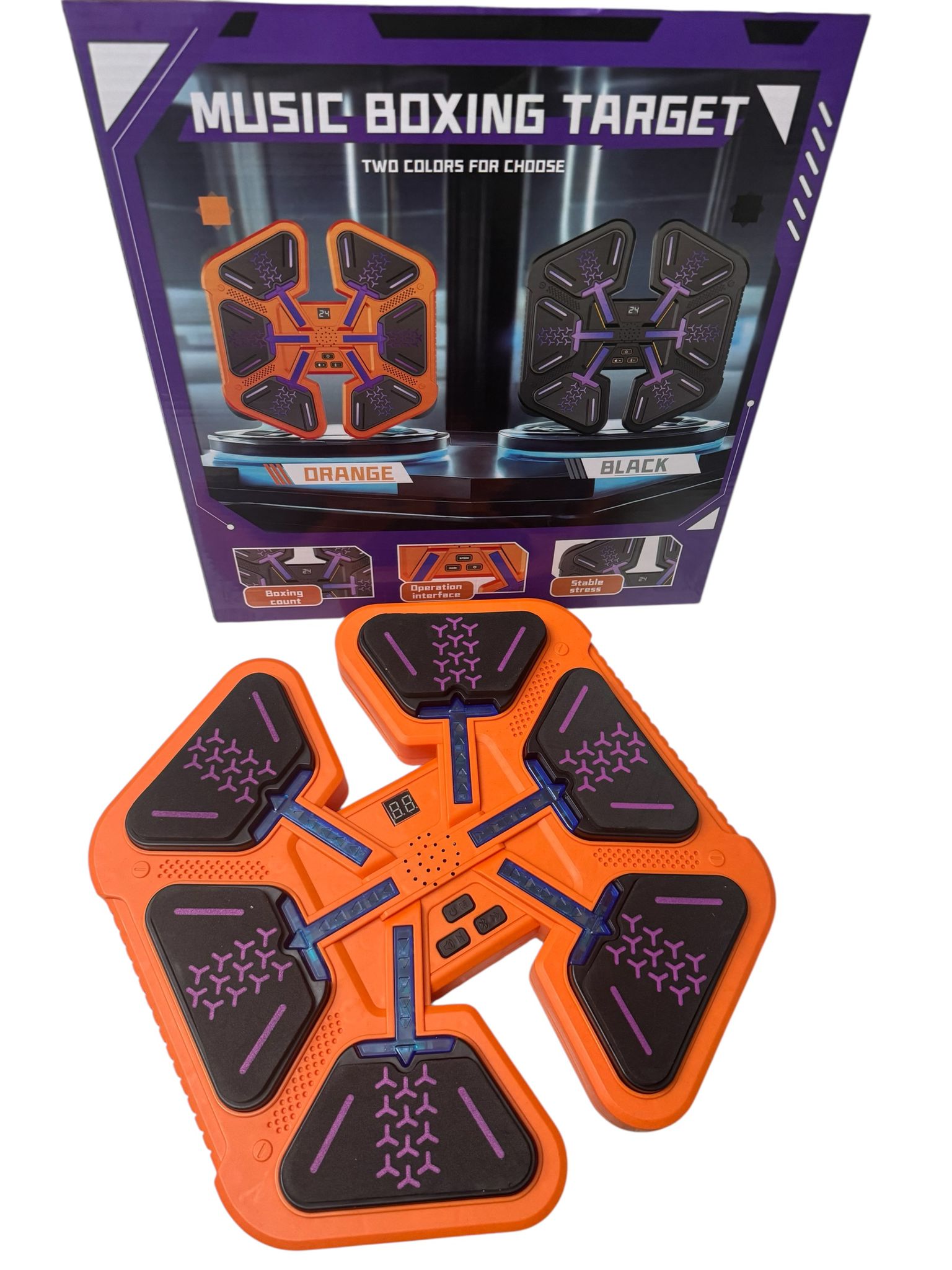 Music Boxing Target – Panou de box interactiv cu muzică și Bluetooth