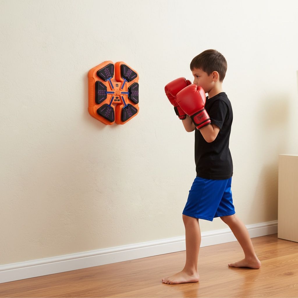 Music Boxing Target – Panou de box interactiv cu muzică și Bluetooth