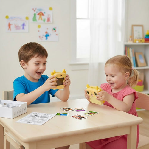 Cameră Foto Digitală pentru Copii cu Printare Instant – Model Căprioară, Ecran HD