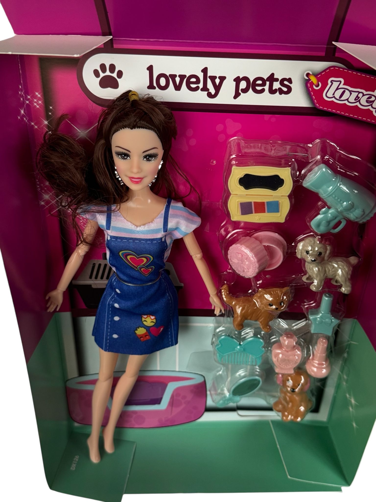 Păpușă Bella cu Accesorii Îngrijire Animăluțe – Set Joc de Rol