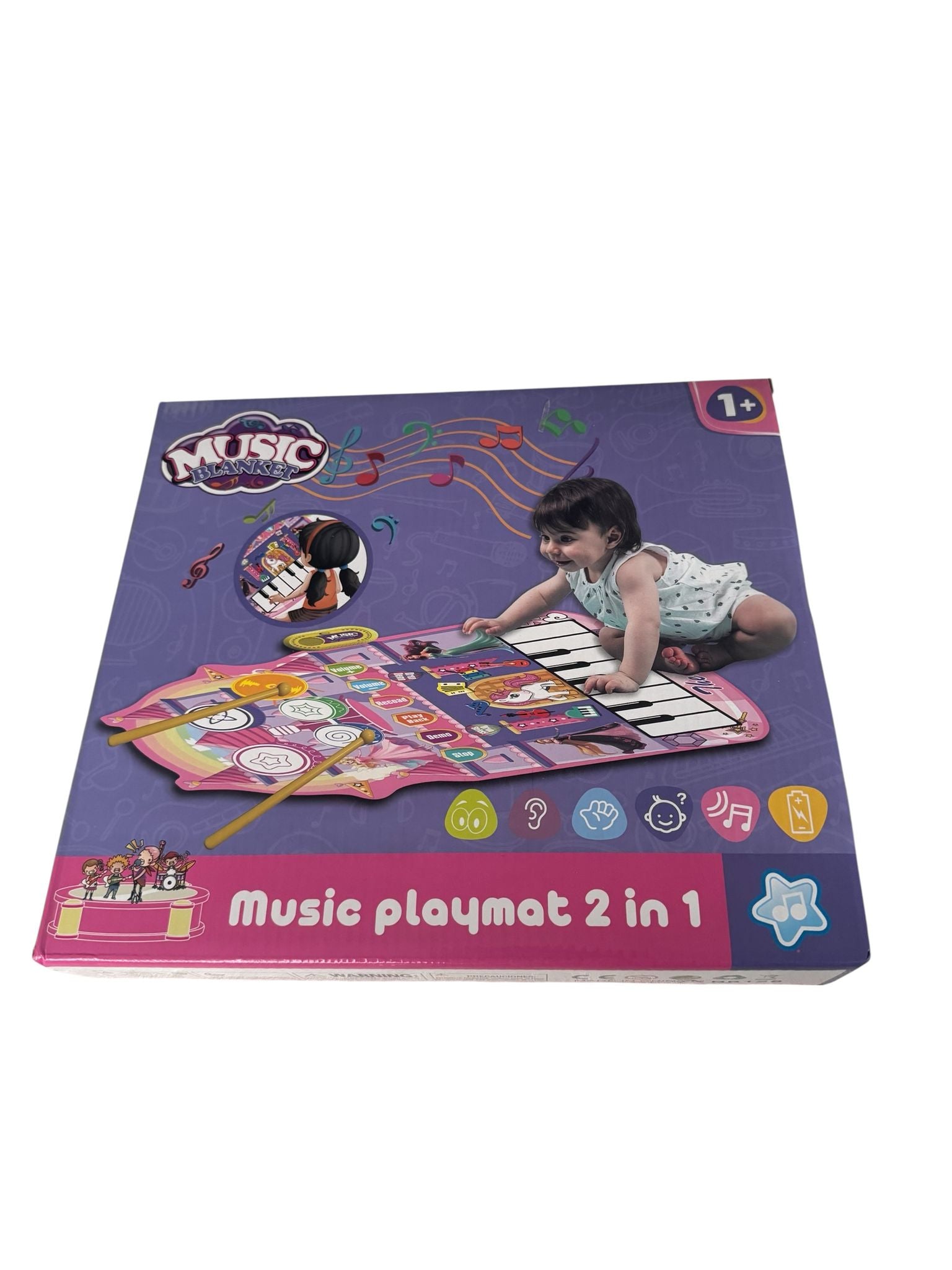 Covoraș muzical interactiv „The Castle” – Music Playmat 2 în 1