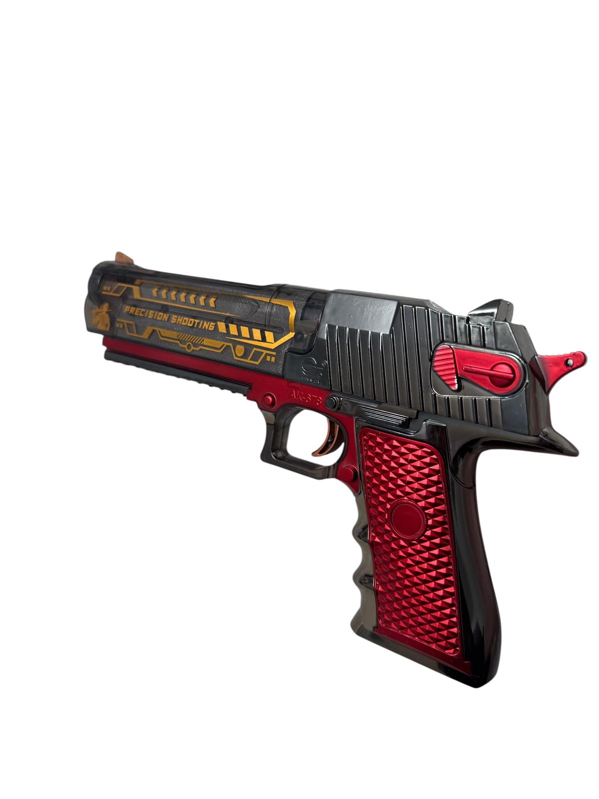 Pistol de jucărie cu apă, efecte luminoase și sonore – Light Spray, 25 cm