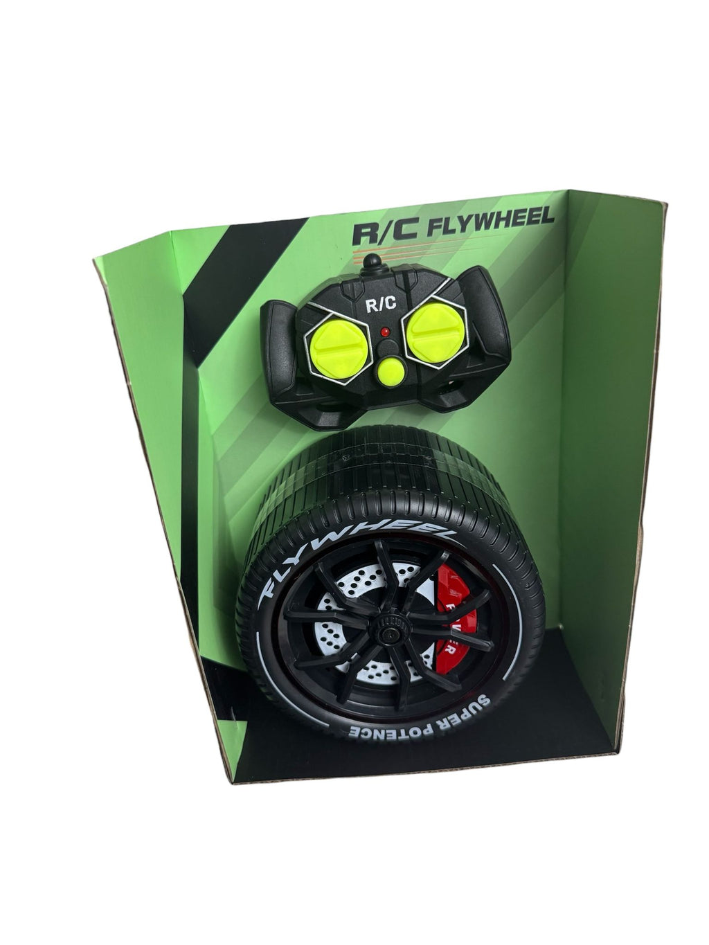 Roată telecomandată R/C Flywheel cu lumini și funcție de rotație 360°