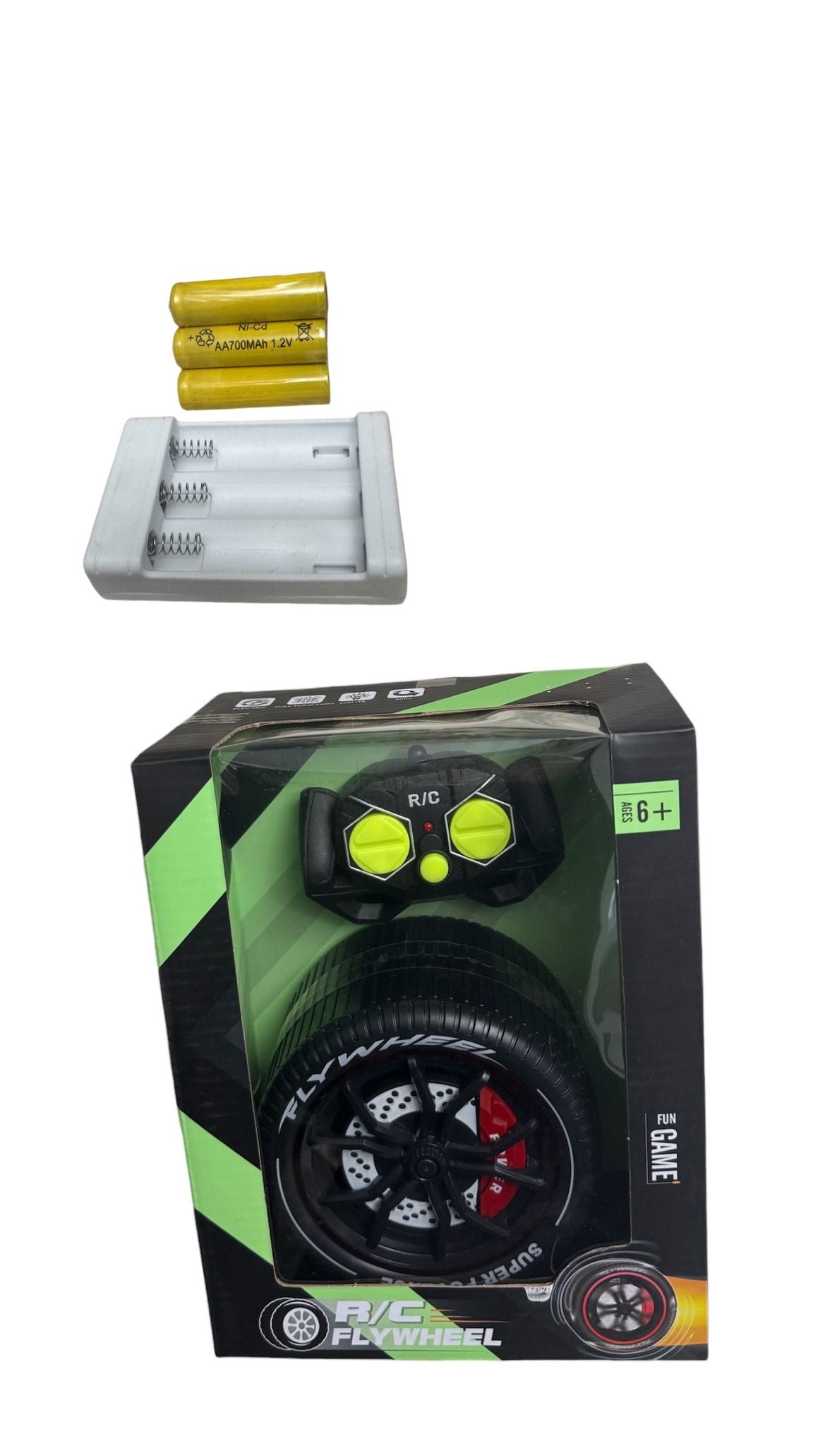 Roată telecomandată R/C Flywheel cu lumini și funcție de rotație 360°