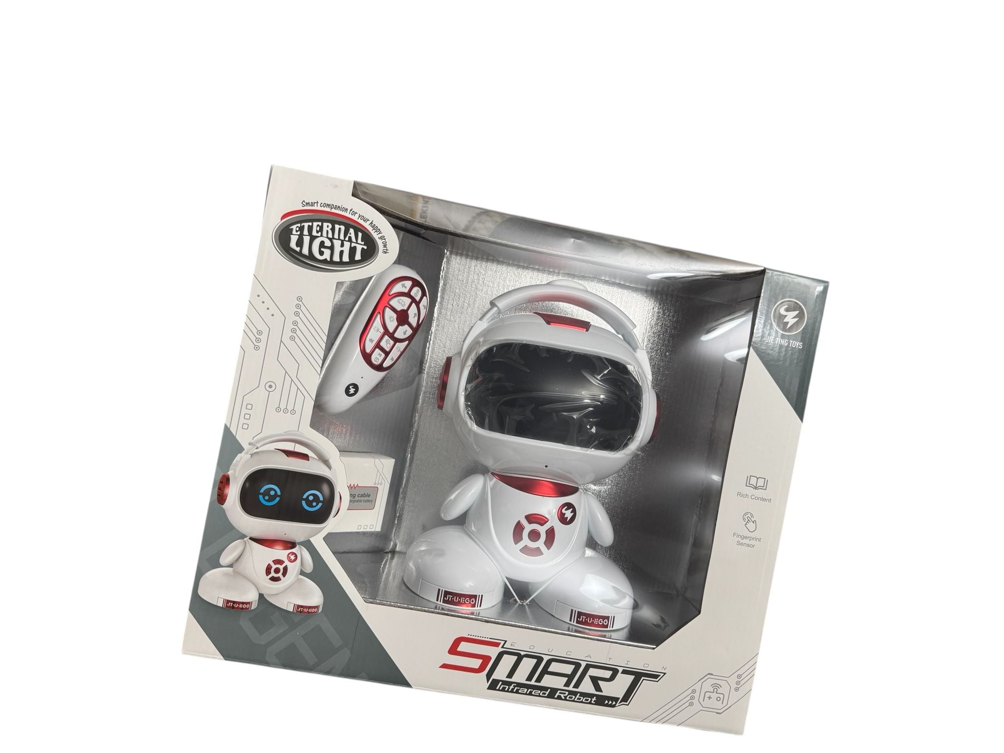 Robot inteligent interactiv SMART, cu telecomandă, lumini și sunete, reîncărcabil USB
