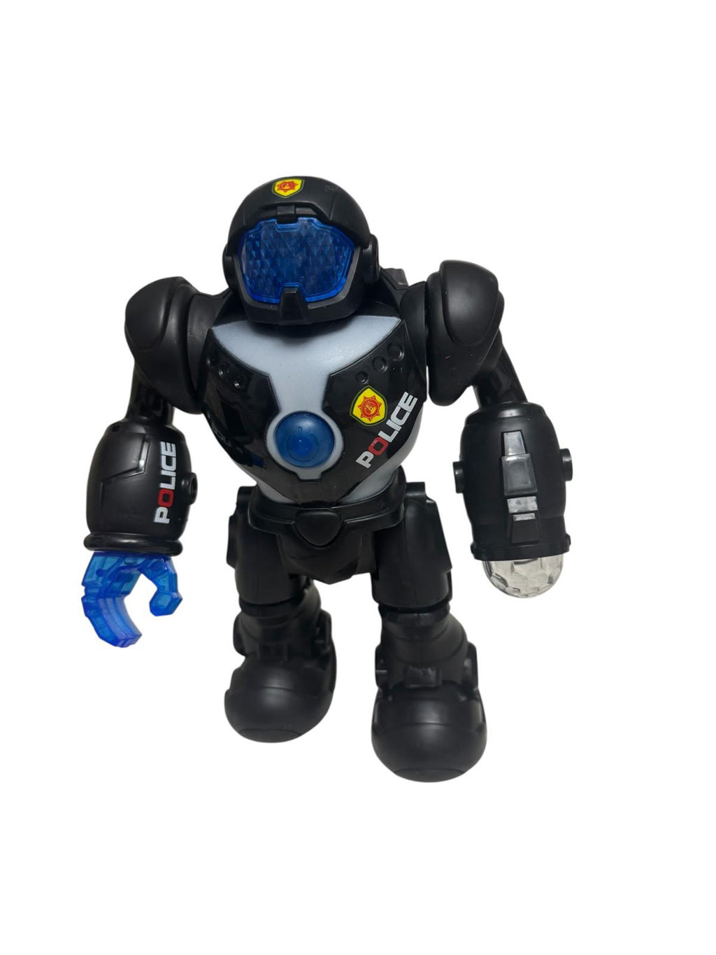 Robot Interactiv de Jucărie City Police cu Lumini și Sunete, Funcție Mers și Mișcare Brațe, 21 cm