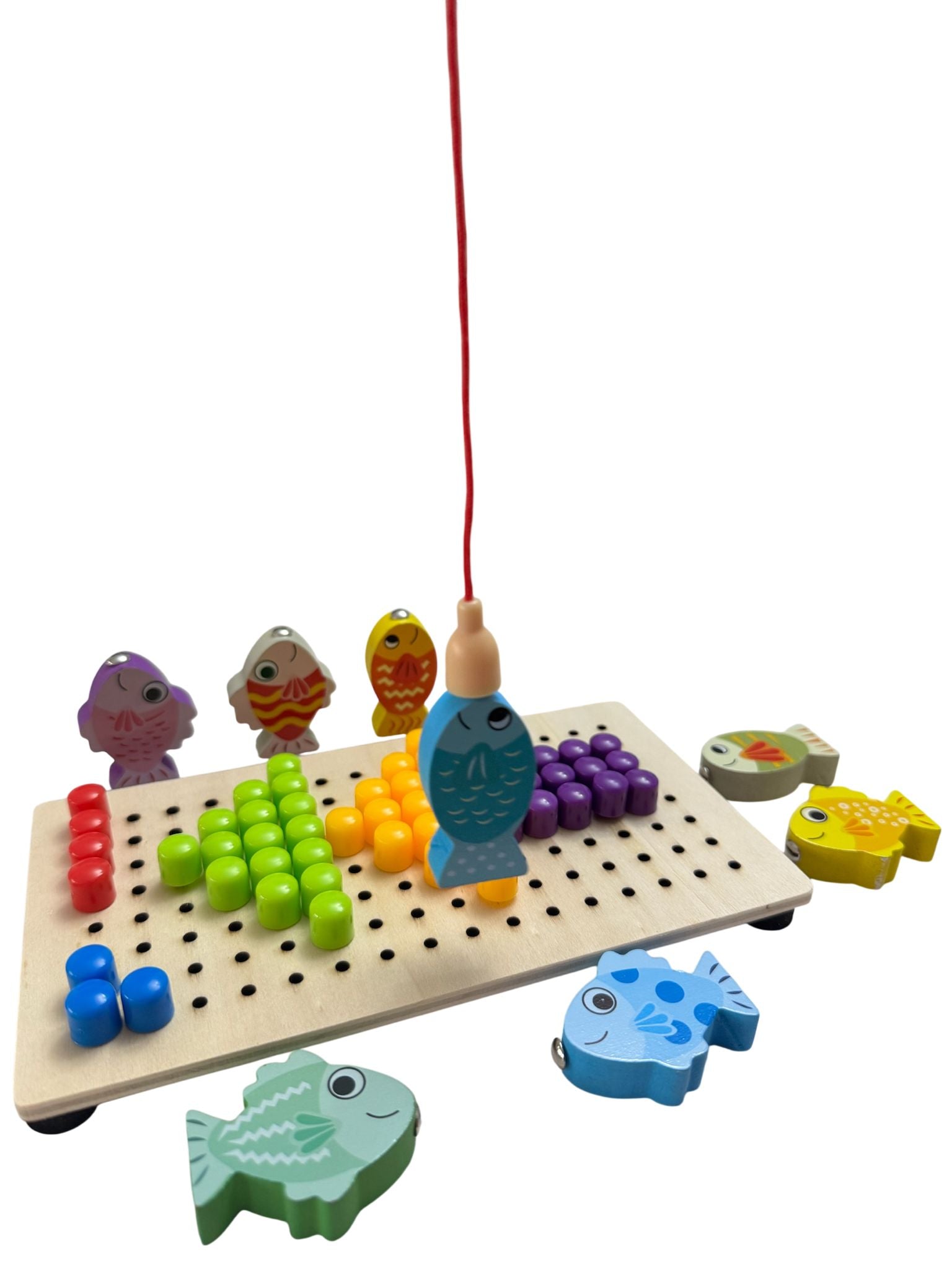 Joc educativ - Set pescuit magnetic și mozaic creativ