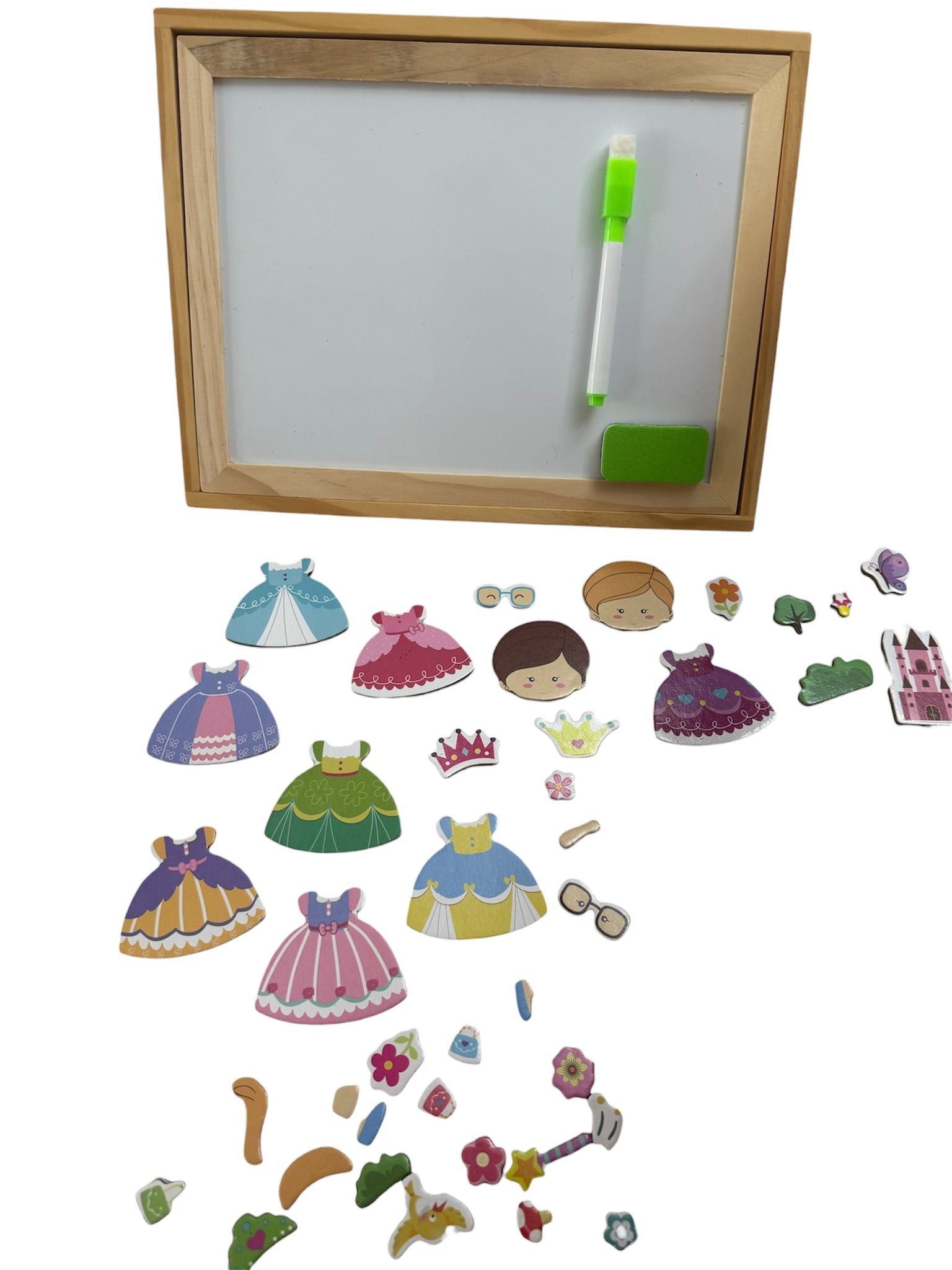 Joc educativ – Puzzle magnetic cu tablă 2 în 1