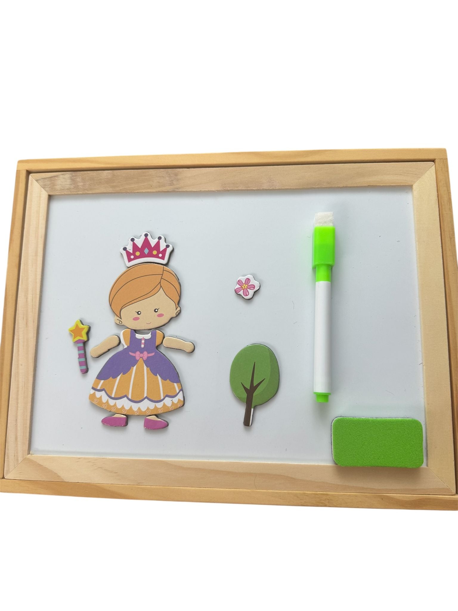 Joc educativ – Puzzle magnetic cu tablă 2 în 1