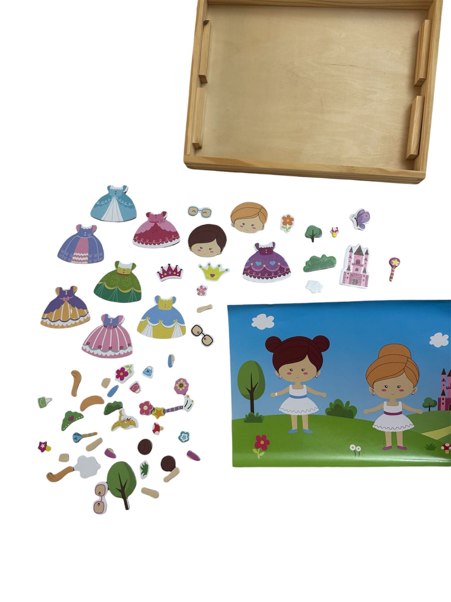 Joc educativ – Puzzle magnetic cu tablă 2 în 1