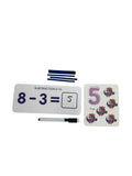 Set Educativ și Interactiv Matematică – Adunări și scăderi, cu bețișoare și cartonașe, 3+ ani