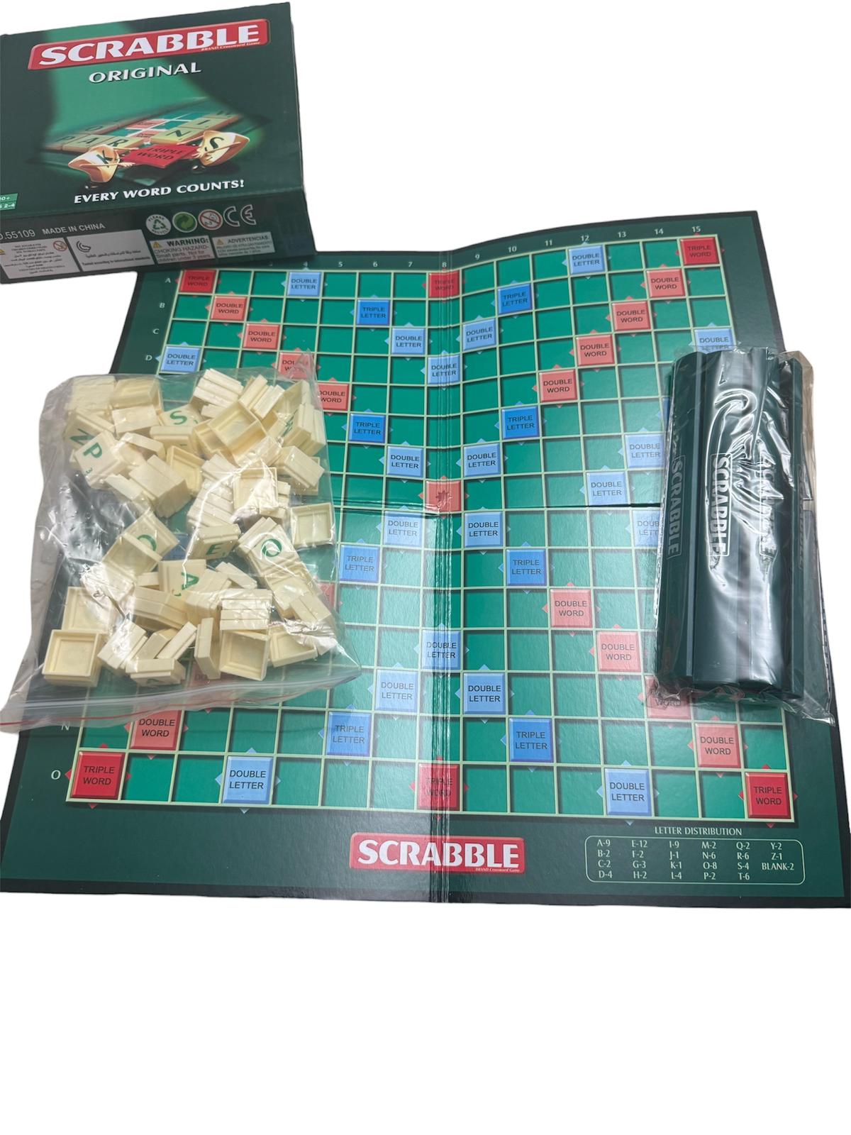 Joc Interactiv de societate Scrabble Original – Joc de cuvinte pentru 2–4 jucători, 10+ ani
