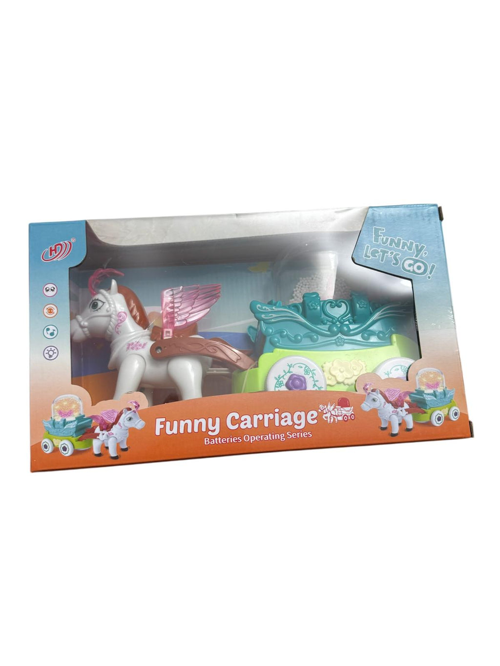 Calească de Jucărie cu Unicorn Interactiv, Lumină și Sunet – 3+ ani