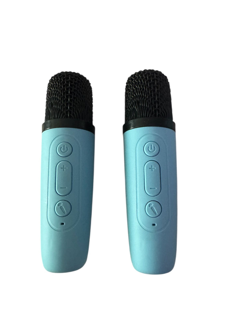 Boxă Portabilă Karaoke cu 2 Microfoane Wireless, Bluetooth, Lumini RGB, Albastru