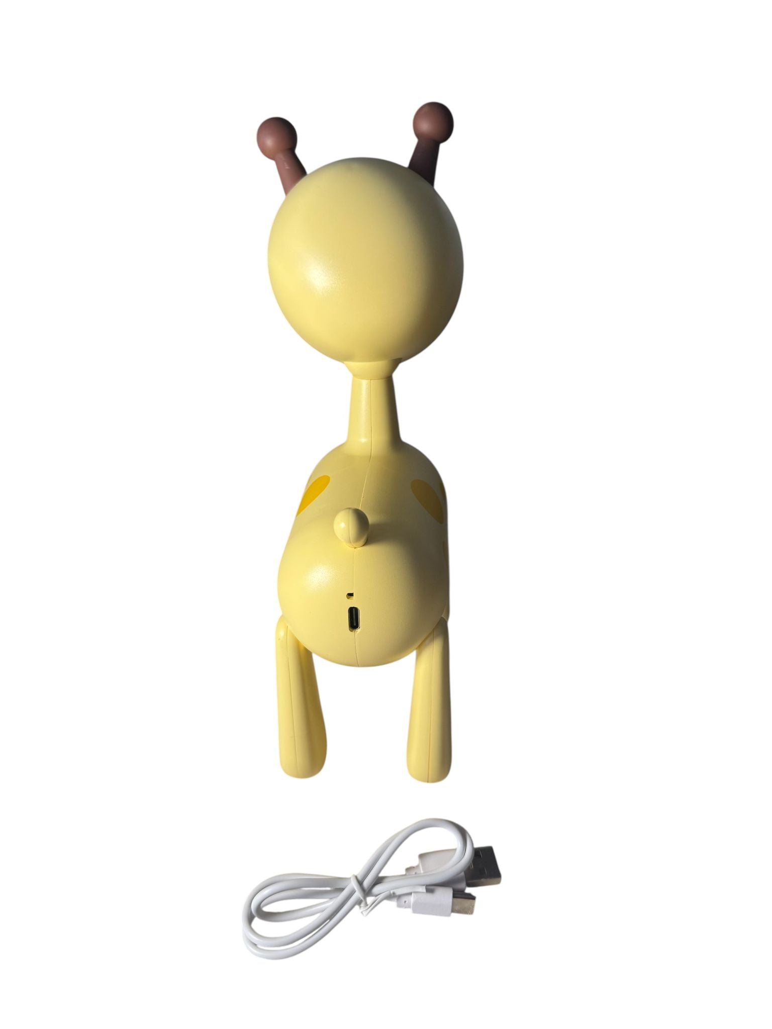 Lampă de veghe / birou pentru Copii LED model Girafă, lumină caldă și rece, încărcare Type-C, Galben