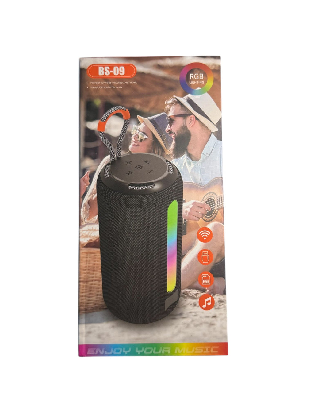 Boxă Portabilă Wireless, Bluetooth, iluminare RGB, funcție speakerphone, Albastru