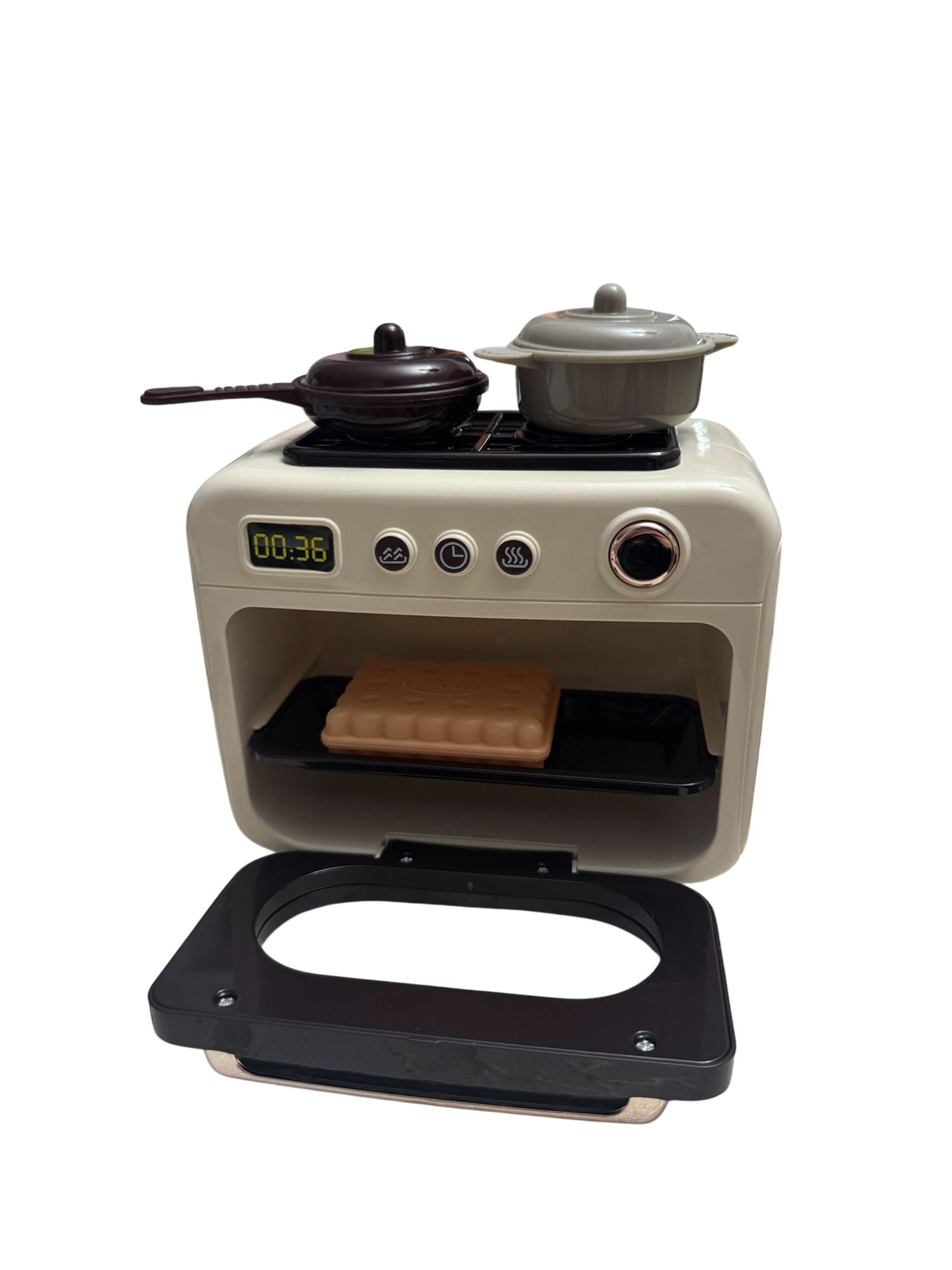 Cuptor cu microunde de jucărie Home Appliance, cu lumini și sunete, accesorii incluse