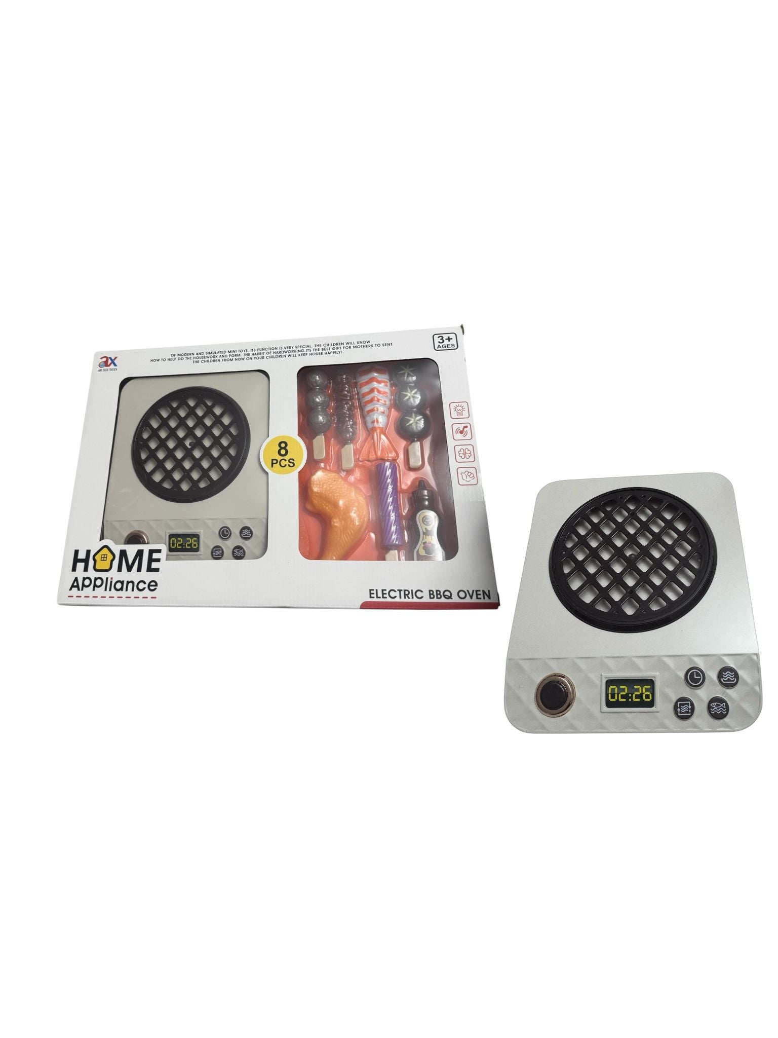 Set complet electrocasnice de jucărie Home Appliance – Frigider, Aragaz și Plită electrică cu lumini și sunete