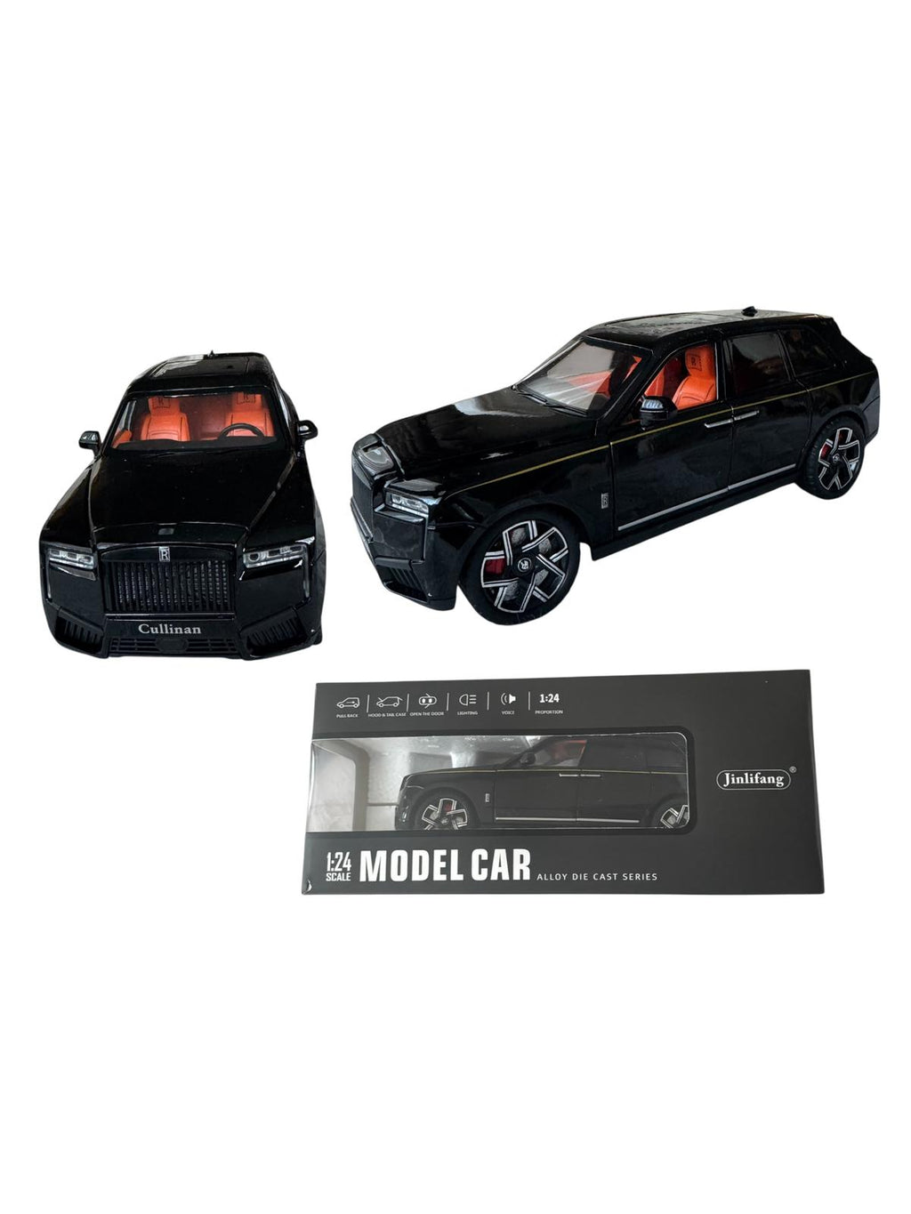 Mașină de colecție SUV lux, model metalic 1:24, cu lumini și sunete, uși și capotă funcțional