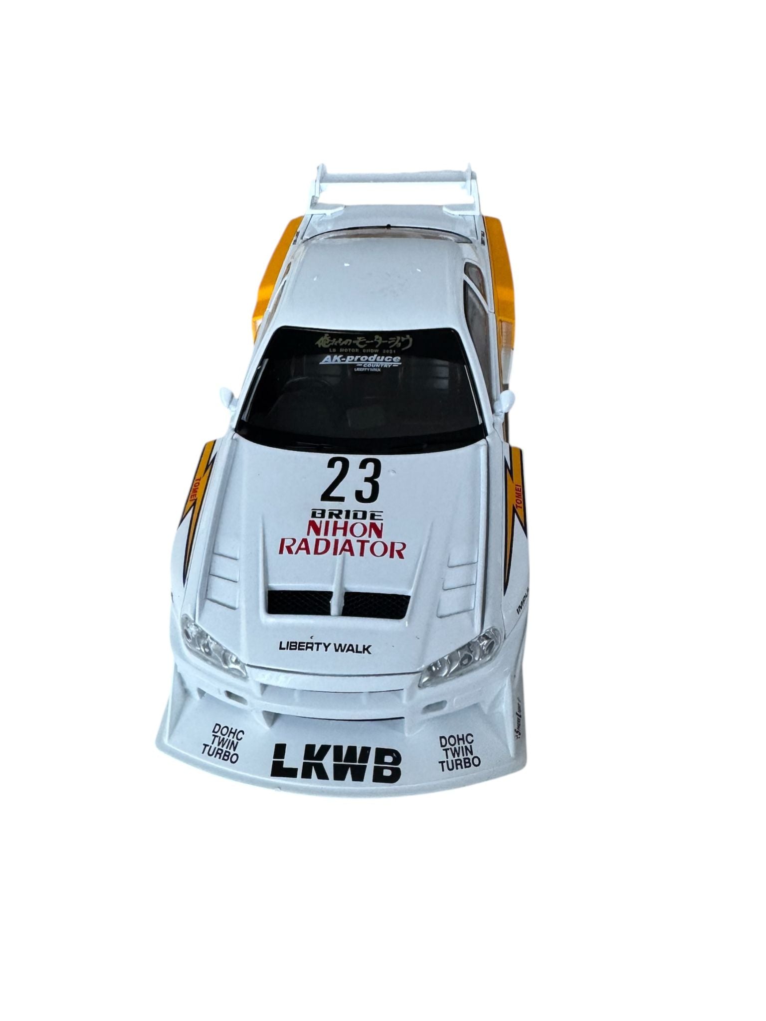 Mașină de colecție sport metalică 1:24 cu lumini și sunete, model racing cu portbagaj și uși funcționale