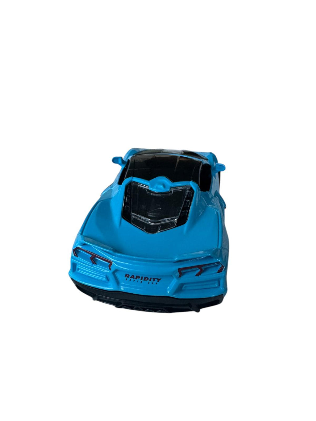 Mașină sport miniatură cu lumini și sunete, model racing albastru, cu uși funcționale și mecanism pull-back