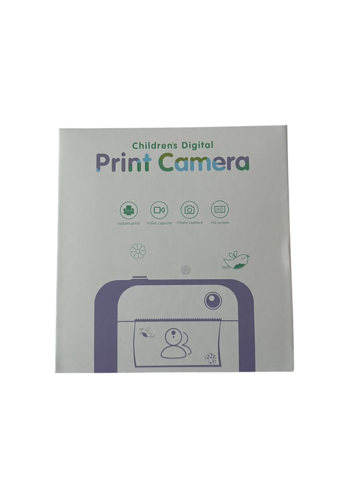 Cameră Foto Digitală pentru Copii cu Printare Instant – Model Căprioară, Ecran HD