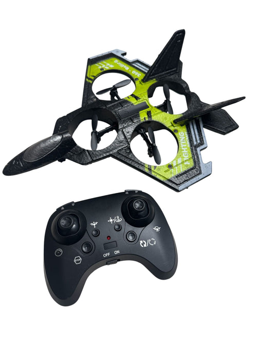 Dronă avion RC Combat Aircraft cu telecomandă 2.4GHz, flip 360°, giroscop 6 axe