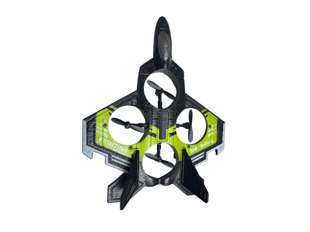 Dronă avion RC Combat Aircraft cu telecomandă 2.4GHz, flip 360°, giroscop 6 axe