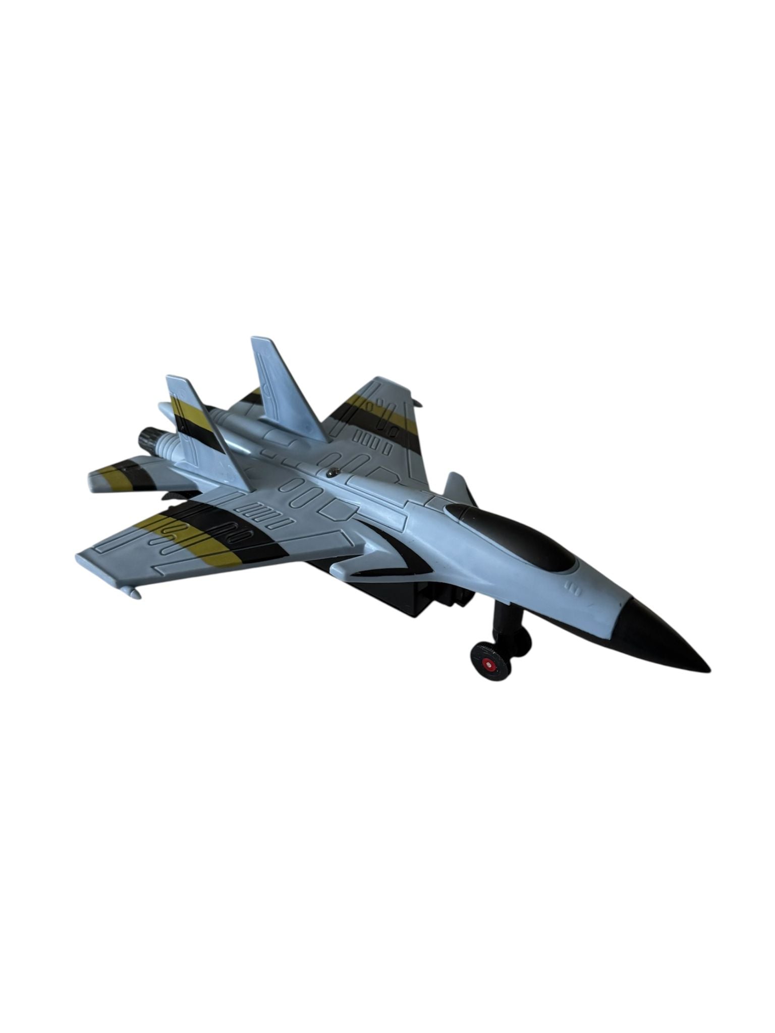 Avion interactiv de luptă cu telecomandă R/C de jucărie, 2 canale, lumini, pentru copii