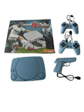 Consolă interactivă de jocuri, 2 controllere, pistol laser, joc inclus, cablu AV, Plug & Play