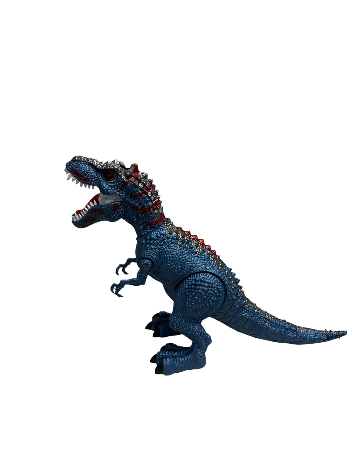 Dinozaur electric interactiv pentru copii, cu lumini, sunete, efect fum și proiecție, merge și depune ouă