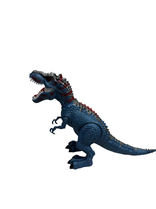 Dinozaur electric interactiv pentru copii, cu lumini, sunete, efect fum și proiecție, merge și depune ouă