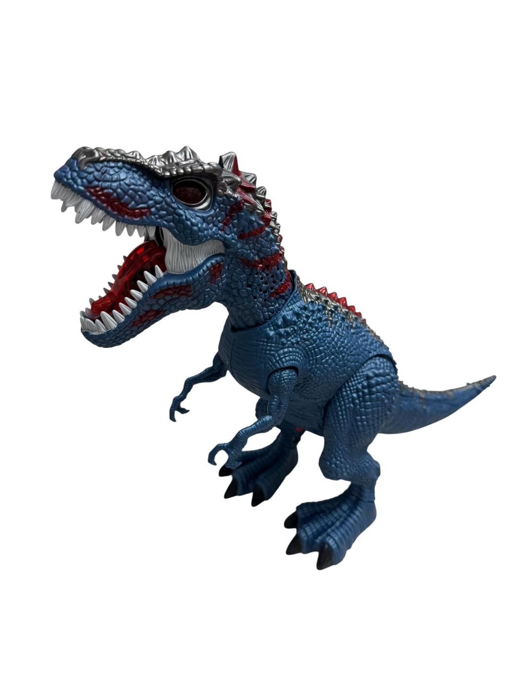 Dinozaur electric interactiv pentru copii, cu lumini, sunete, efect fum și proiecție, merge și depune ouă