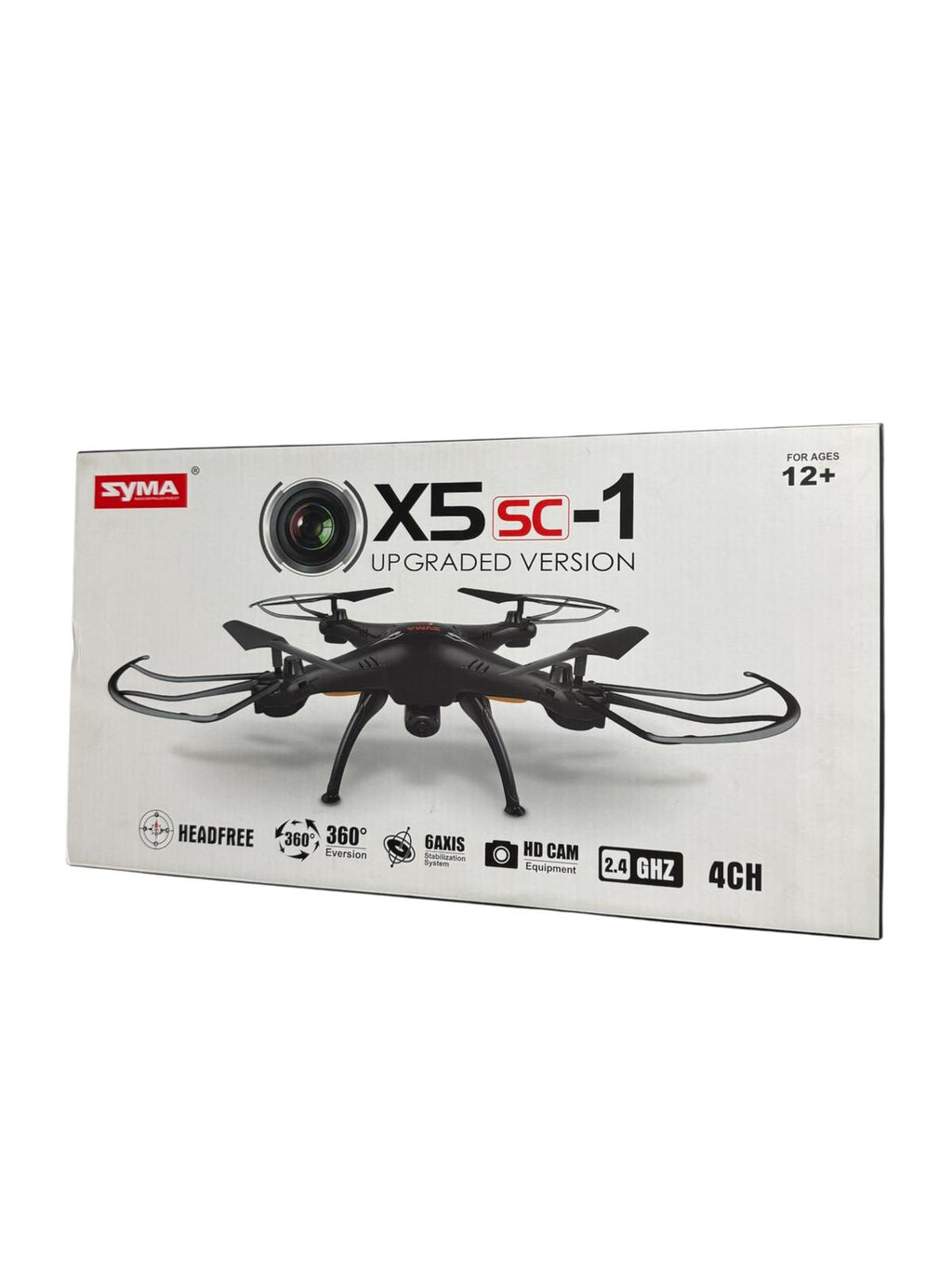 Dronă Syma X5SC-1 cu cameră HD, telecomandă 2.4GHz, stabilizare 6 axe, 360° flip, pentru exterior