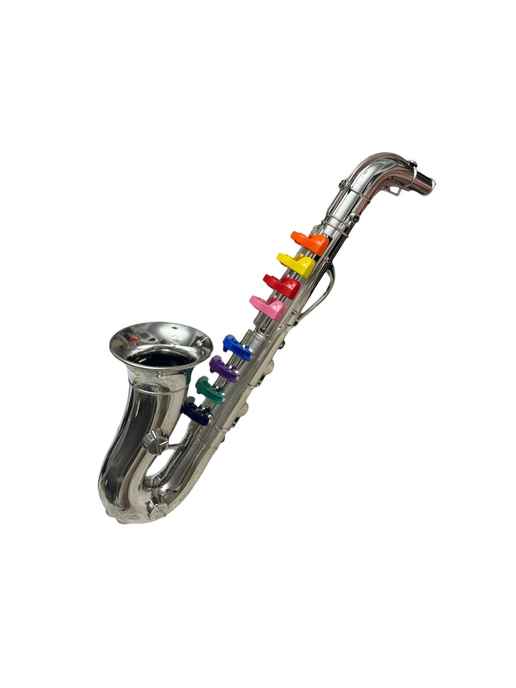 Saxofon jucărie copii, instrument muzical educativ, cu taste interactive colorate, 3+ ani