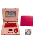 Laptop Educativ Copii cu sunete și lumini, jucărie interactivă cu tastatură și mouse roz, 3+ ani