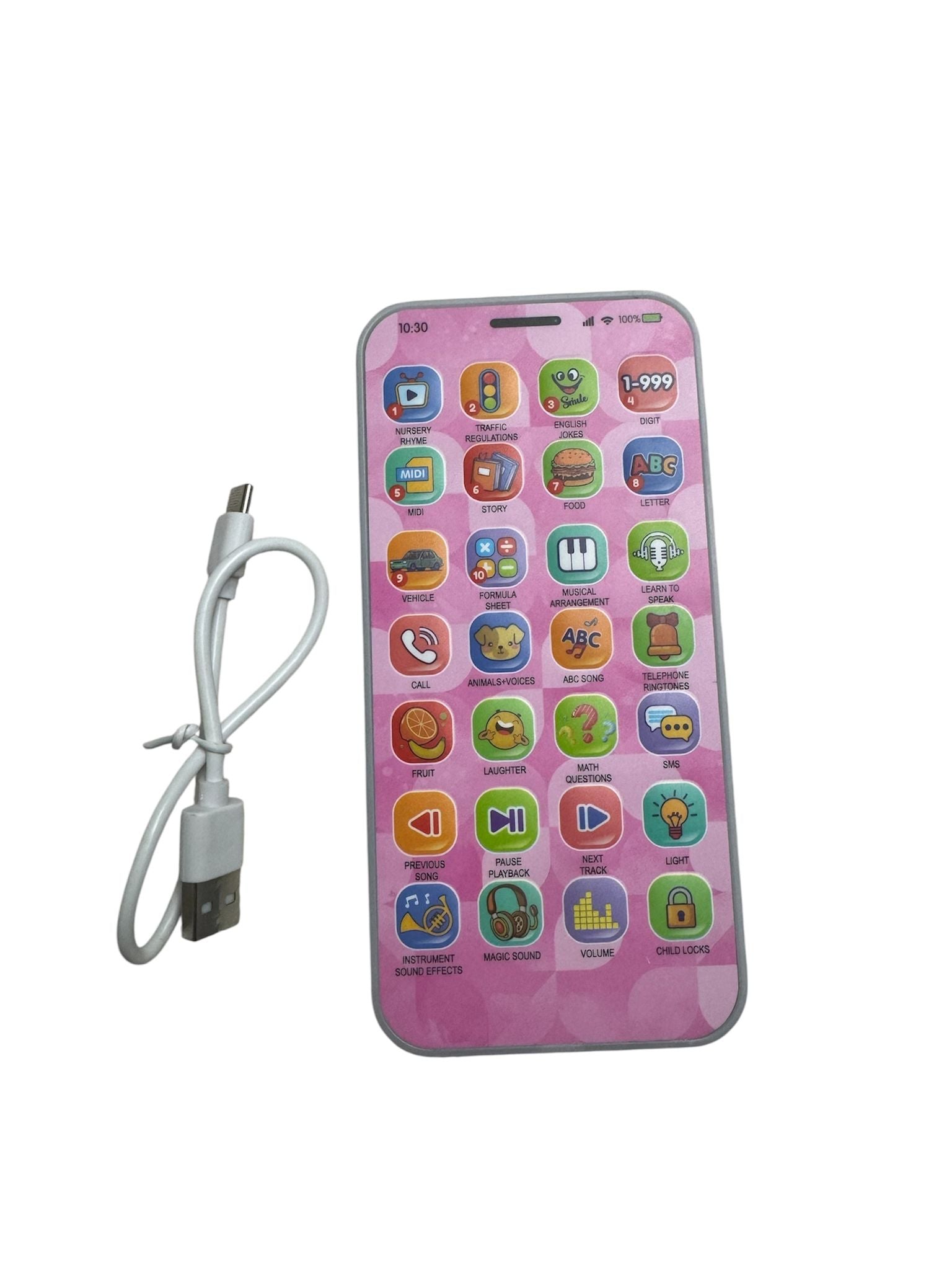 Set Cadou interactiv pentru copii – Telefon Learning Phone + Laptop educativ cu tastatură și mouse, Roz, 3+ ani