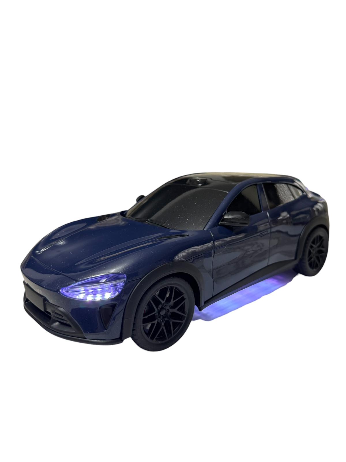 Mașină electrică cu telecomandă 2.4G, lumini LED și efecte sonore, jucărie interactivă SUV