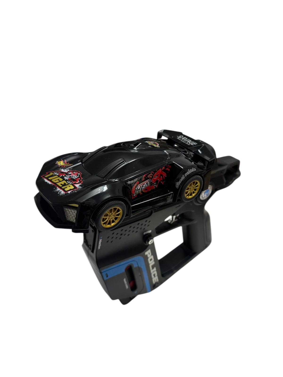 Mașină RC cu pistol infraroșu, 2.4G, lumini & sunete, funcție battle 3-în-1, joacă părinți-copil