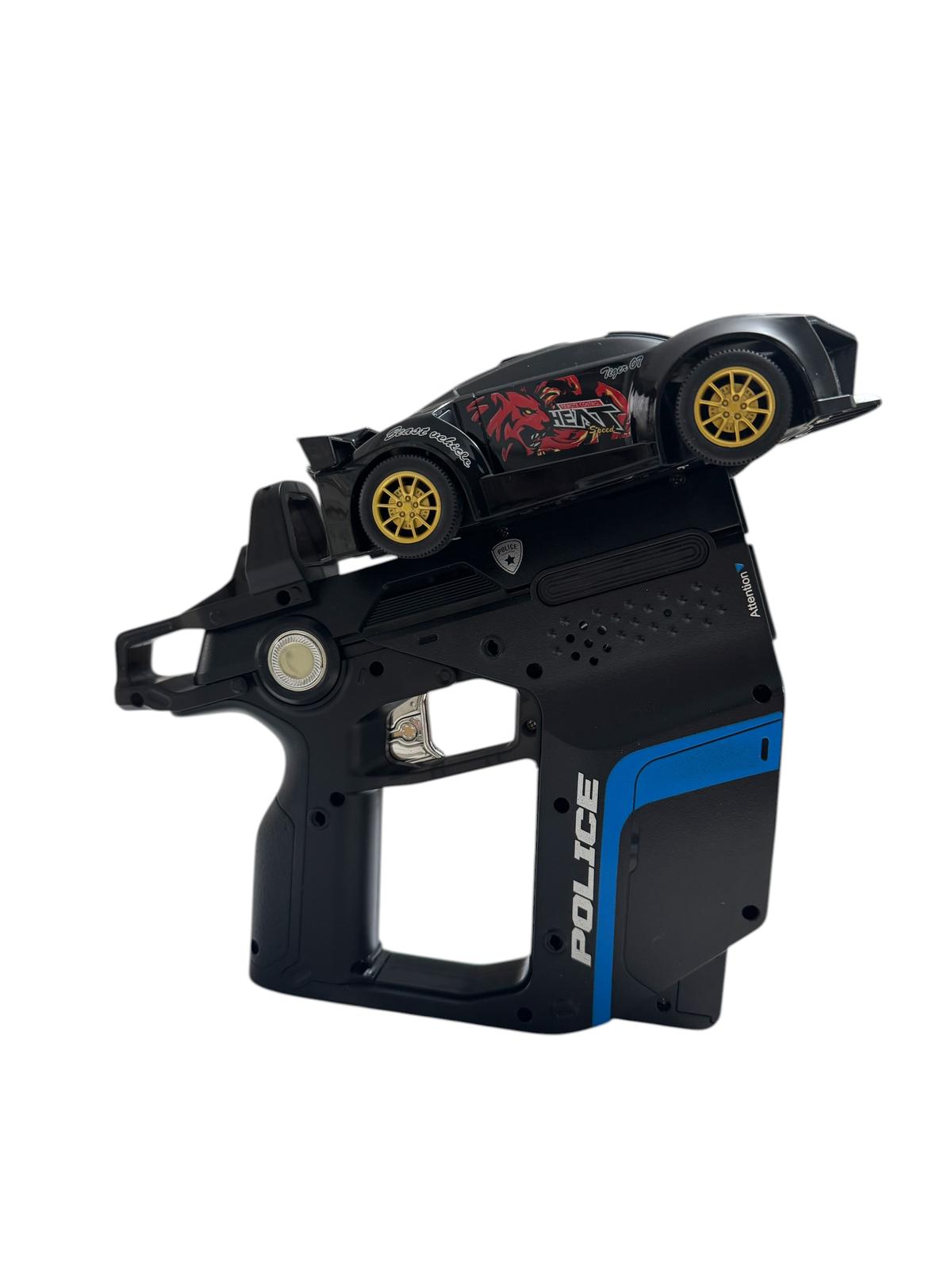 Mașină RC cu pistol infraroșu, 2.4G, lumini & sunete, funcție battle 3-în-1, joacă părinți-copil