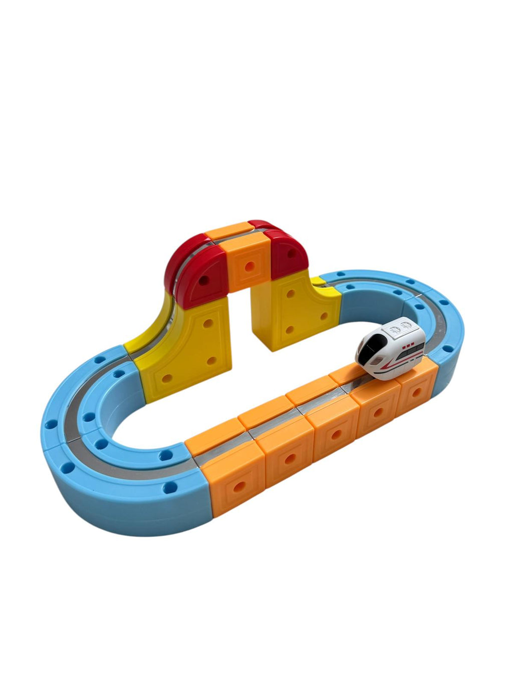 Tren Magnetic 3D cu Circuit – 62 Piese, jucărie interactivă și educativă