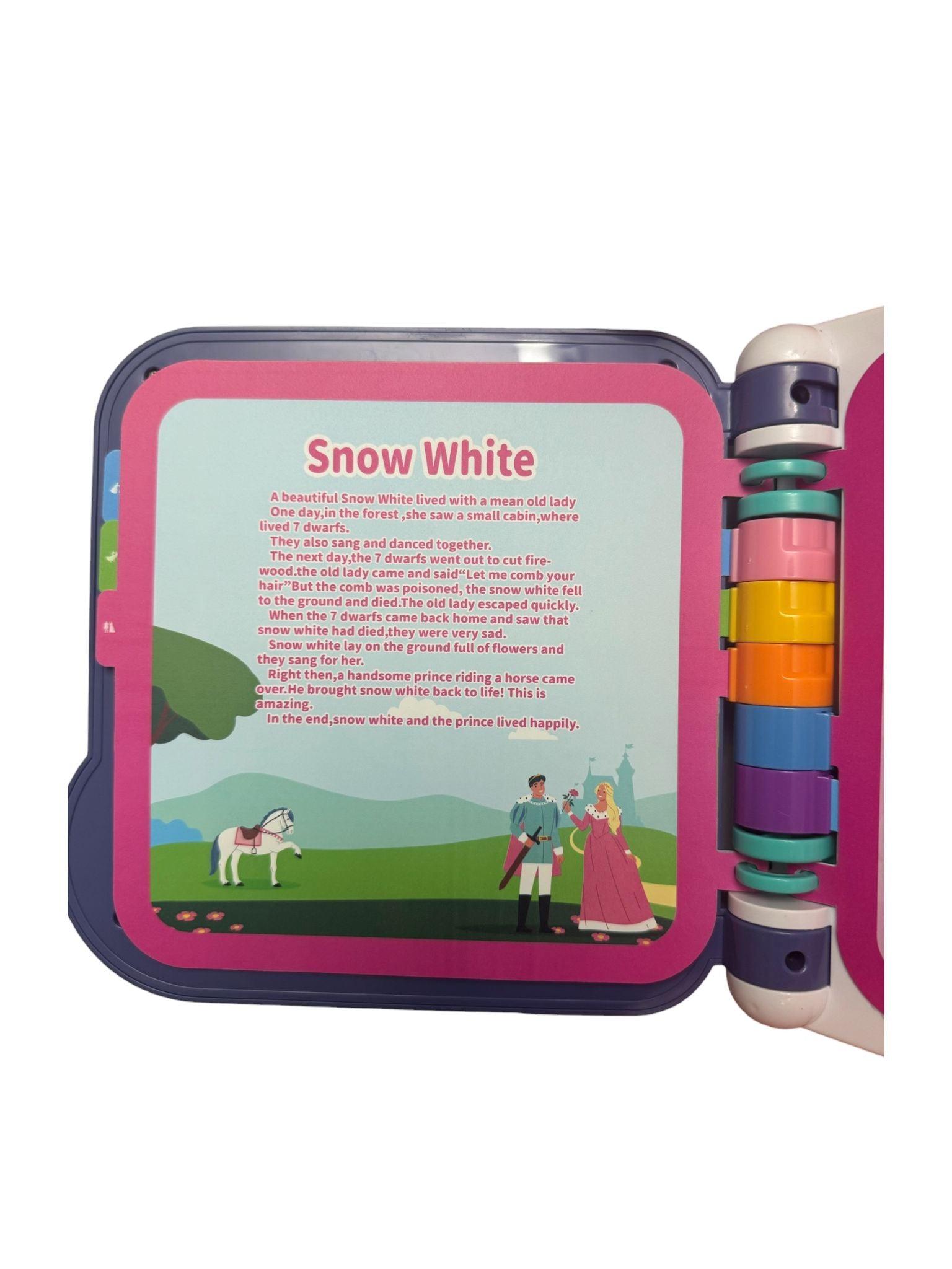 Carte interactivă educativă pentru copii, învățare limba engleză, cu sunete și melodii, 12M+