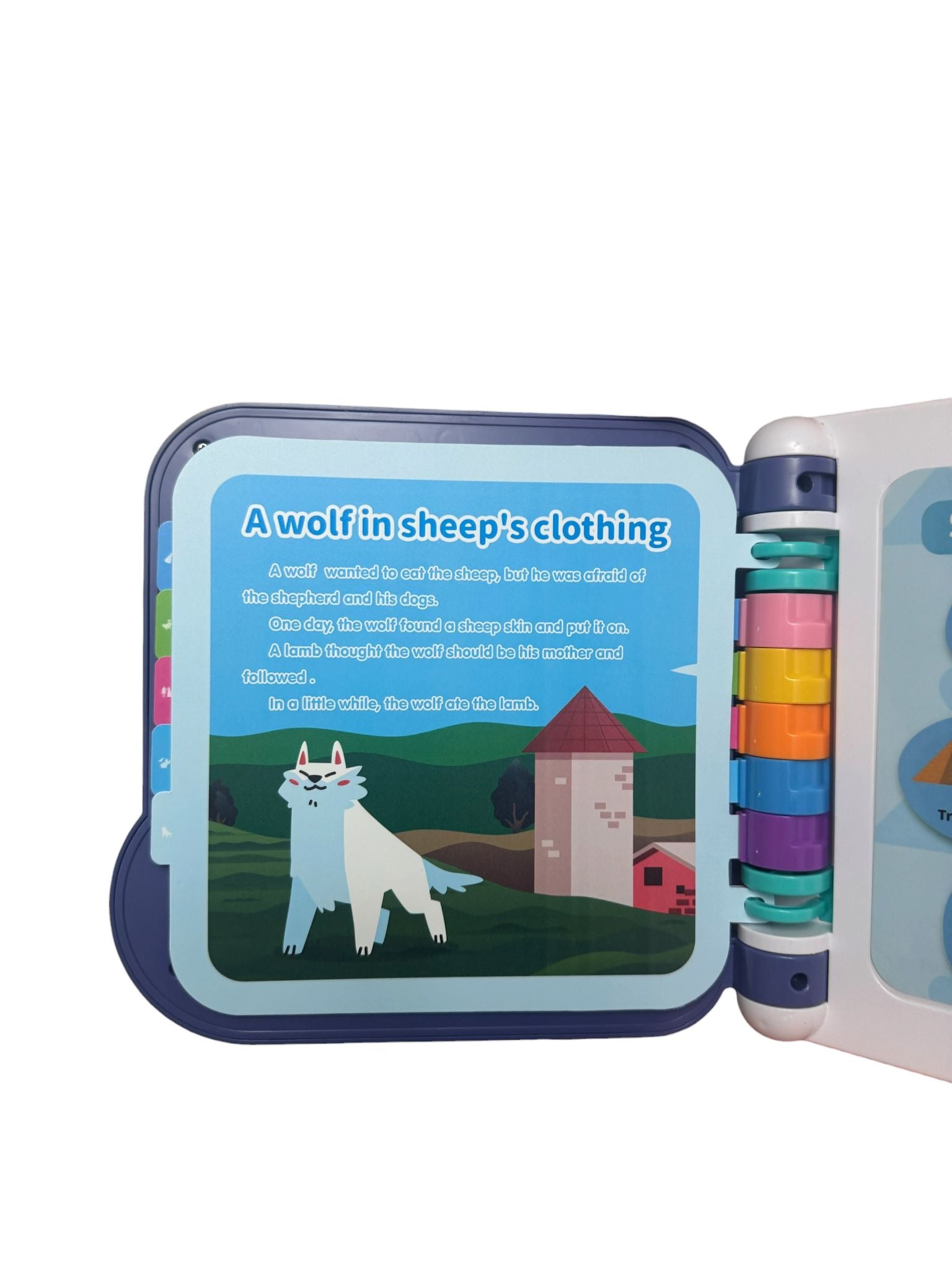 Carte interactivă educativă pentru copii, învățare limba engleză, cu sunete și melodii, 12M+